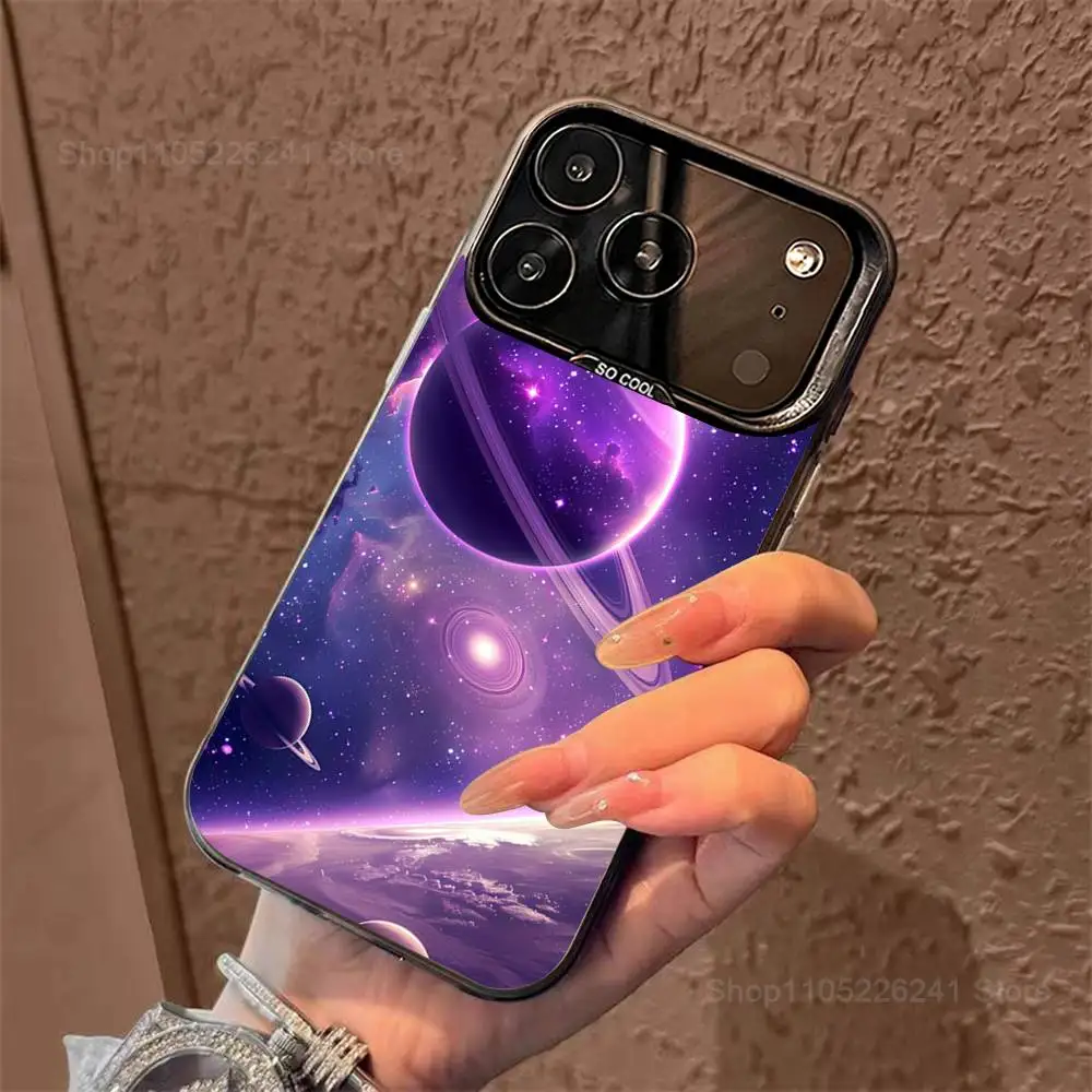 الفن الجمالي الأرجواني الهاتف آيفون 14,17,13,12,11,16,15, ميني,برو,SE,XS,MAX,أسود ماتي غطاء سيليكون #6