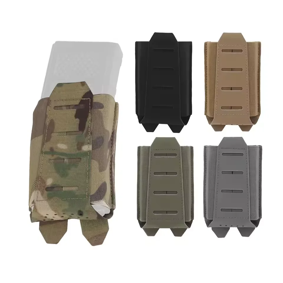 Tactical ARC V2 Rifle Single Mag Pouch 5.56 7.62 AK M4 Elastic Waist Mag Bag Holster Molle PALS Belt Airsoft Hunting Acessories