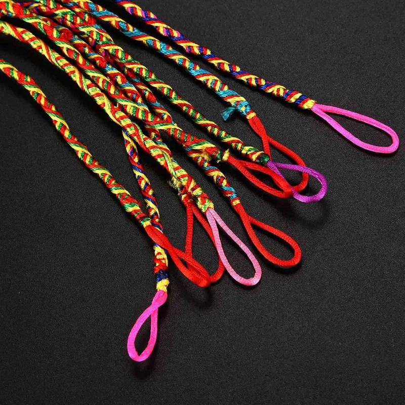 36Pcs Bracelets Brazilian Wire Braid Handmade Ethnic Multicolored 4