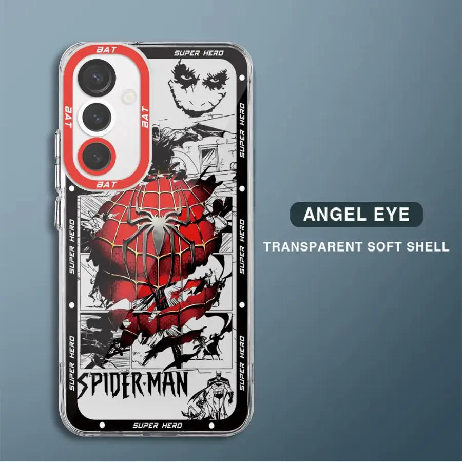 B-Batman Spider phone Case for Samsung A02 A03s A03 Core A04e A05s A06 A10s A20s A21s A30 A31 A50s A51 A71 4G A72 4G 5G A73 5G