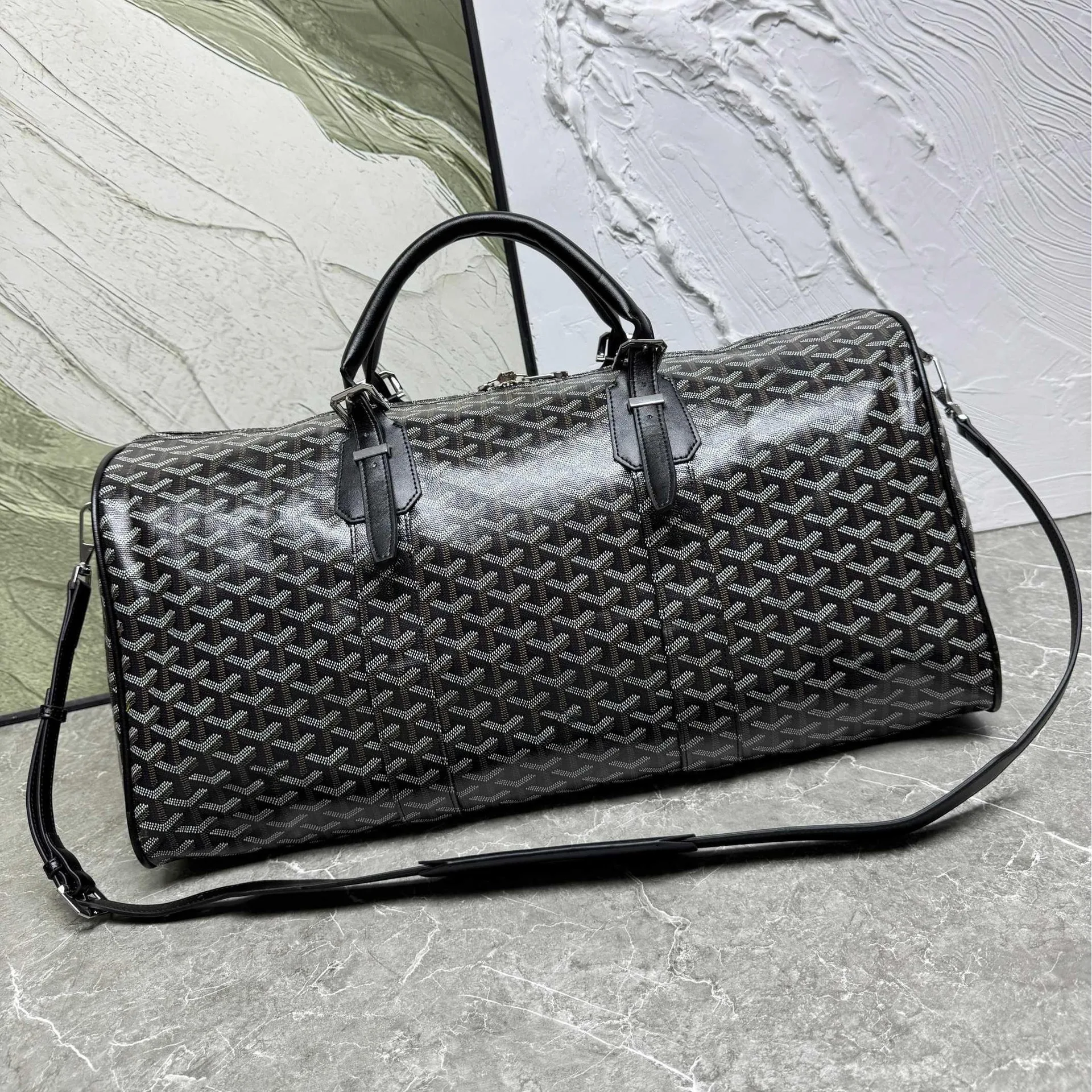 

(G) Вместительная дорожная сумка, деловая сумка через плечо, модная и классическая, для мужчин и женщин, новинка 2026 года