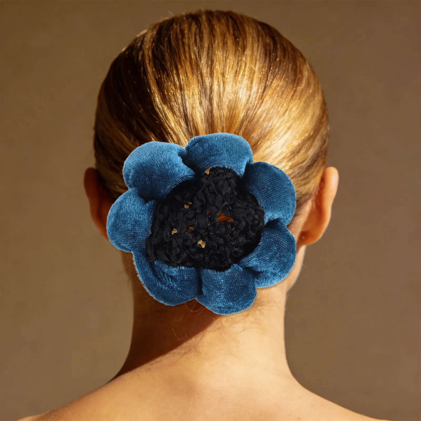 

6Pcs Vintage-Inspired Ballet Bun Hair Net with Floral Lace Edge Reusable Mesh Updo Hairnet for Dance Competition Recital