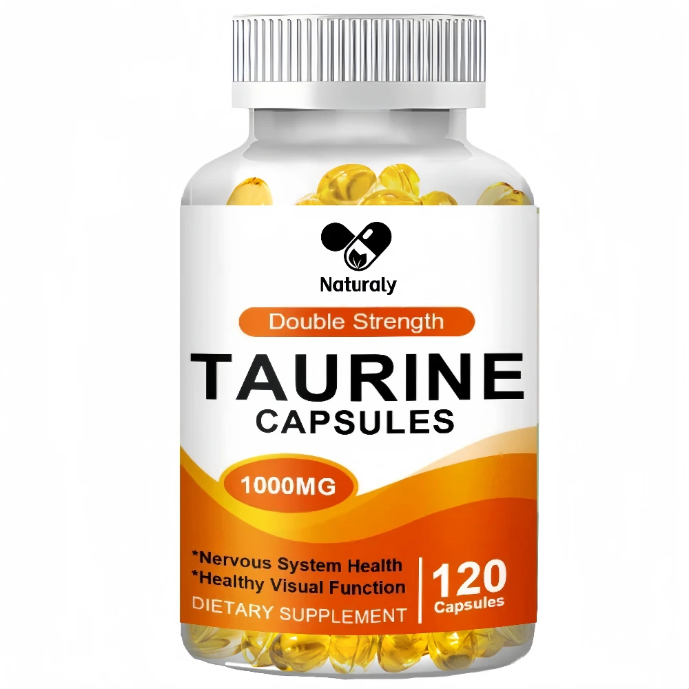 Taurine Capsule for Antioxidant,Brain & Heart Health - Amino Acid Supplement Help Calm, Relaxed Mood For Adult