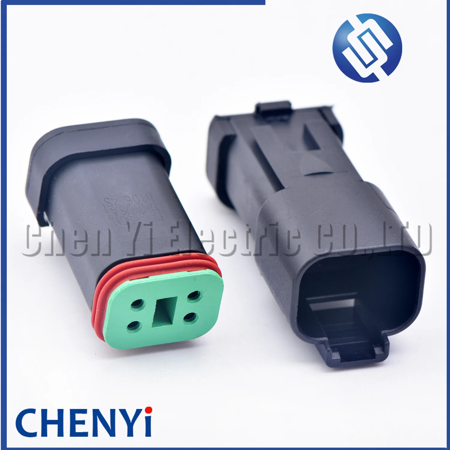 4 Pin Black Deutsch DT series Connector Waterproof Plug Socket DT06-4S DT04-4P DT06-4S-E005 DT04-4P-E005 For Engineering Vehicle