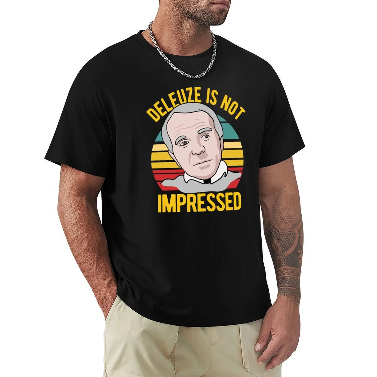 Deleuze Is Not Impressed - Philosophy T-Shirt t shirt man luxury T-Shirt