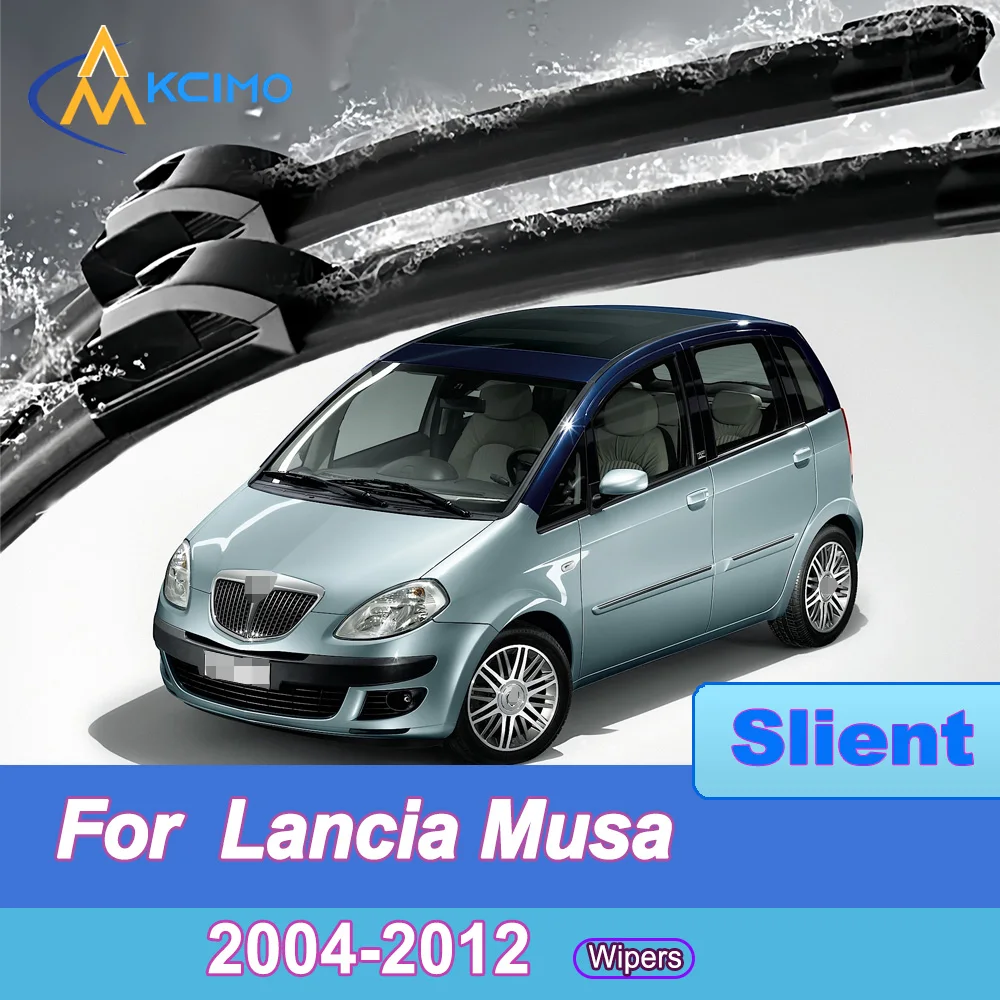 

2pcs Quiet Beam Wiper Blades for Lancia Musa 2004-2012 Silent Windshield Wipers with Quick Installation