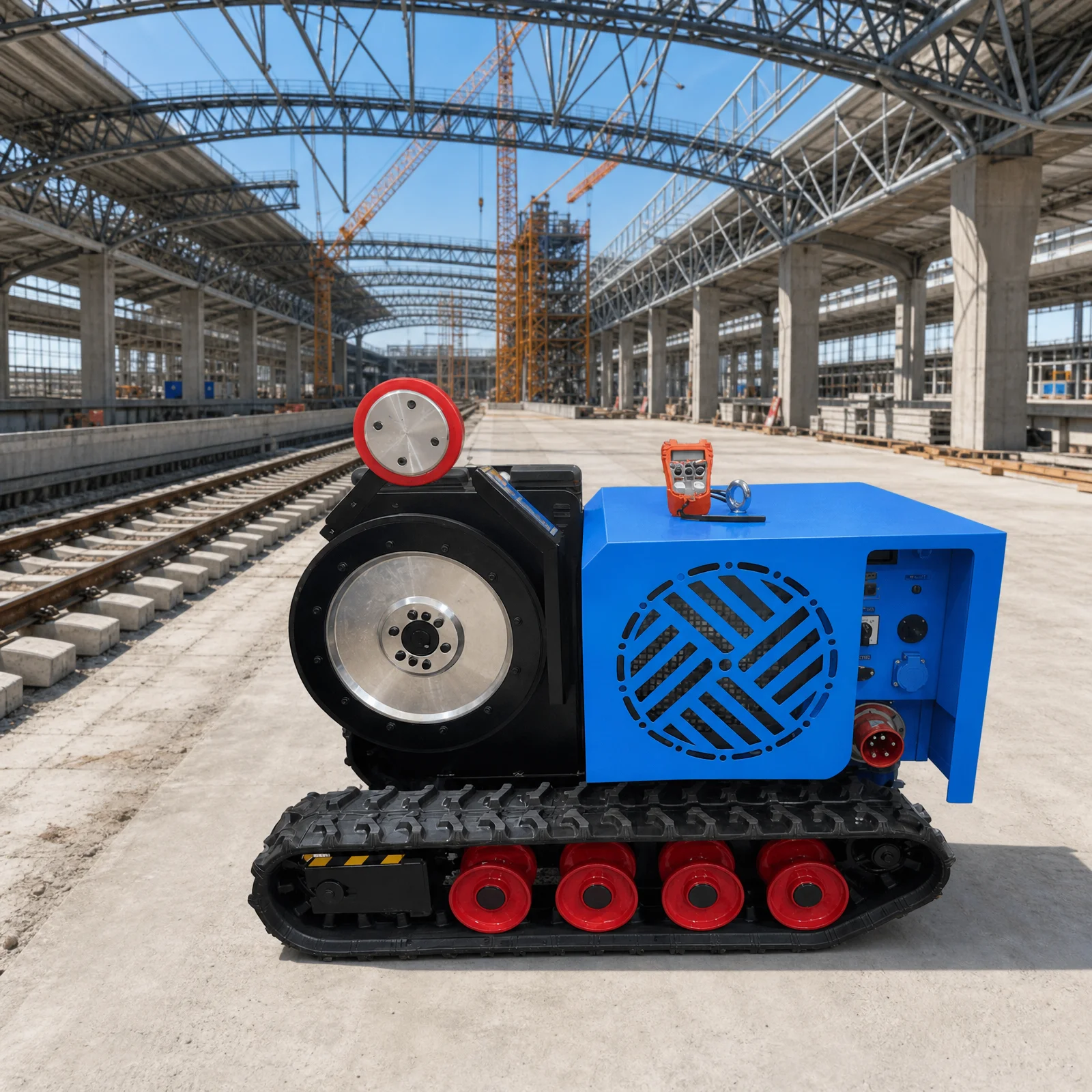 Economical 22kW Engine Diamond Wire Saw Machine Track Concrete Cutter Construction Use Low Maintenance Cost Best Value Money