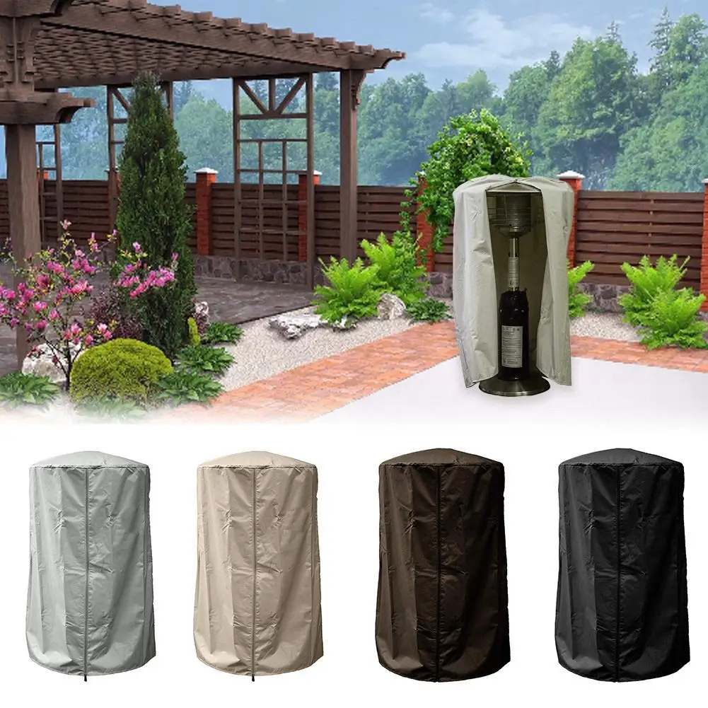 Garden Heater Cover Oxford Silver-plated Waterproof Fabric Patio Cover Patio Heater Cover Outdoor Awning