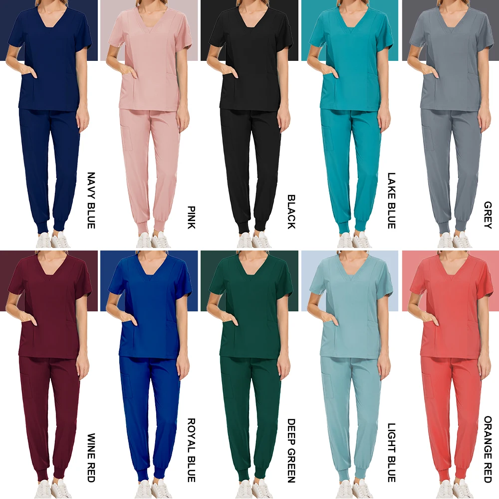 الدعك الأسنان موحدة ممرضة النساء الطبيب البلوزات الطبية مختبر ملابس العمل البيطرية مجموعة الصيدلة فرك دعوى الجملة ملابس العمل