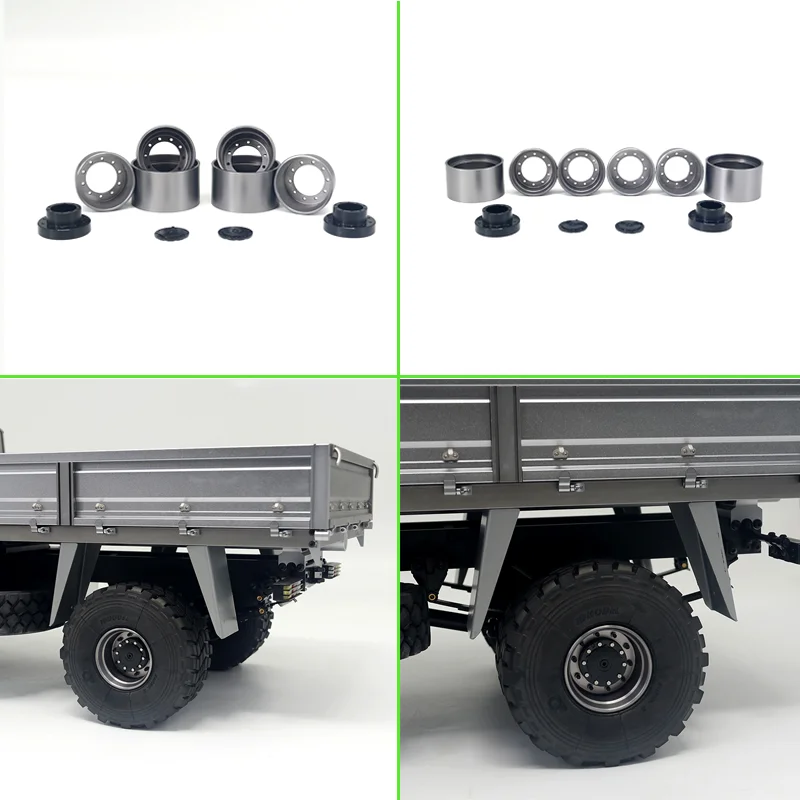 

1:14 масштаб JDMODEL 2 шт. Металлические передние и задние ступицы XS45 для радиоуправляемого грузовика Tamiya SCANIA 770S R620 VOLVO BENZ Arocs MAN Car JDM-195