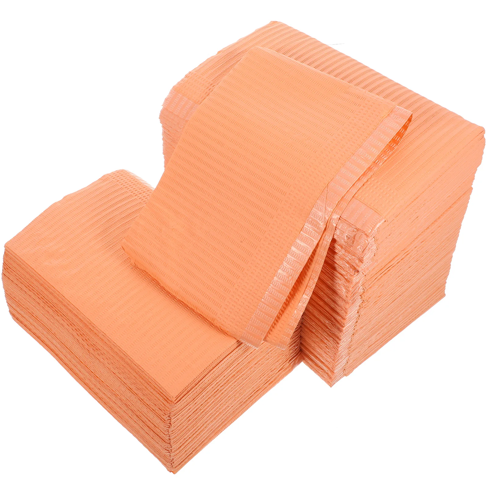 

125 Pcs Disposable Beauty Table Mat Orange Nail Pad Manicure Salon Supply Leakproof Paper Tablecloth Strong Water Absorption
