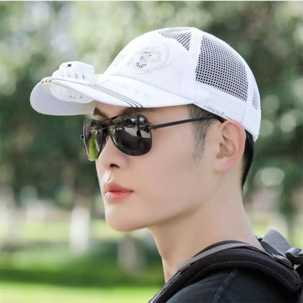 New Fan Hat Adjustable Baseball Cap Adult USB Charging Men\'s Fishing Hat Anti-UV Sun Hat Summer Outdoor Sun Protection Hat