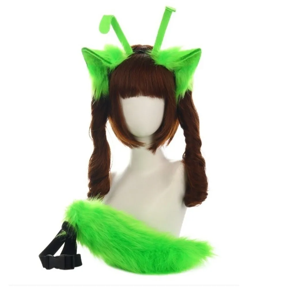 1 Pcs/set Handmade Kitten Ear Hair Hoop Headdress Plush Animal Ear Animal Tail Suit Soft Lolita Furry Cat Ears Headband Anime