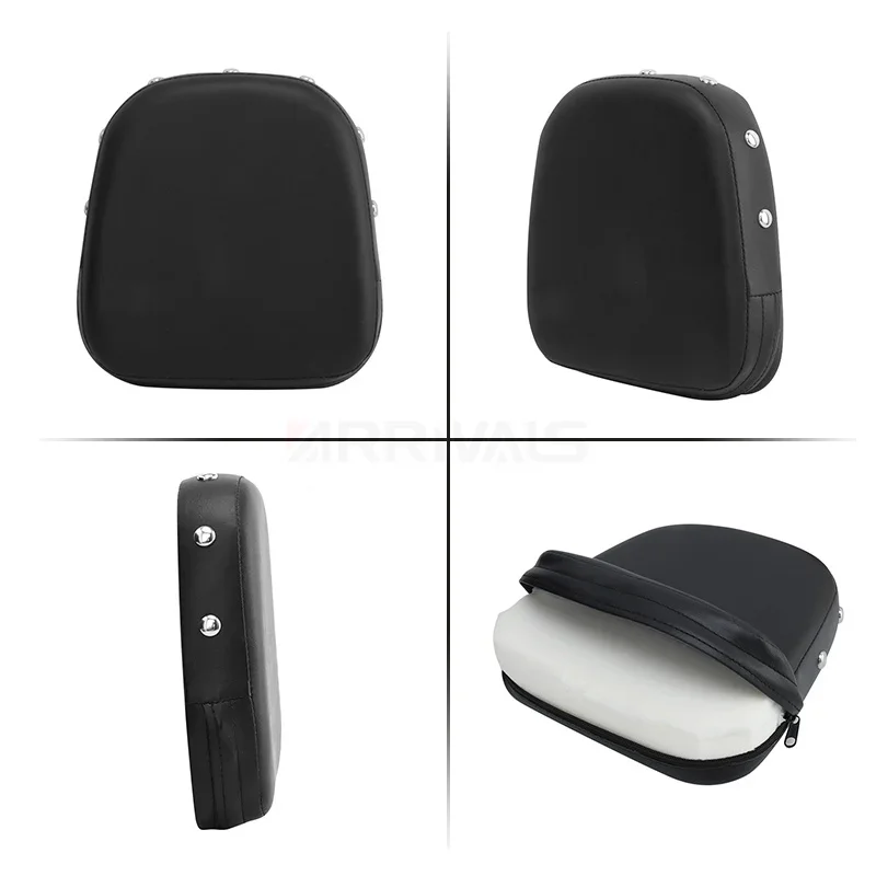 Black Motorcycle Universal Back Rest Passenger Backrest Pad Pads For Harley For Kawasaki For Honda For Suzuki For Yamaka For BMW