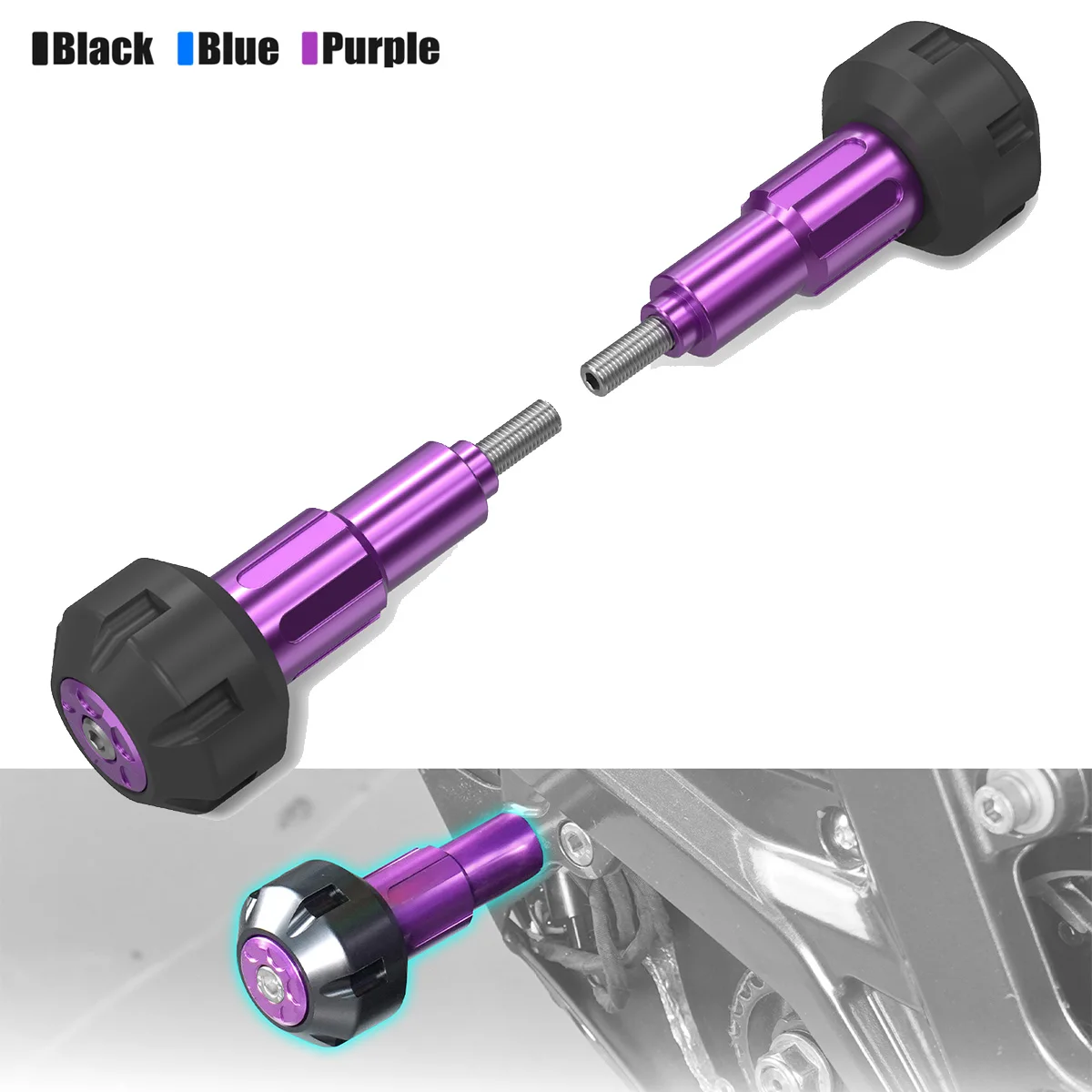 

For Surron Electric Bike Frame Left Right Sliders Crash Protector Falling Protection Pad For 2025 2024 Surron Light Bee X S L1E