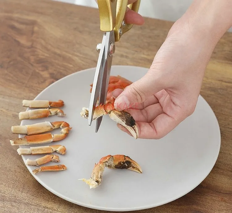 Crab eating tool, powerful chicken bone food scissors, special meat picking needle for hairy crabs, lobster shell peeling