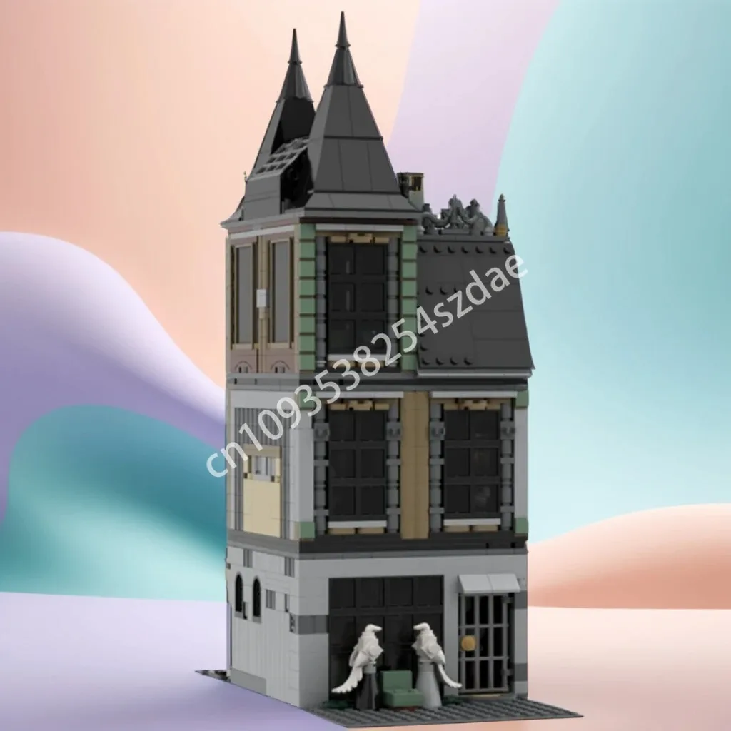 

1557 шт. MOC Malfoy Townhouse Harry строительные блоки коллектор Рождественская игрушка Подарочный коллектор День рождения Рождественская игрушка Подарок