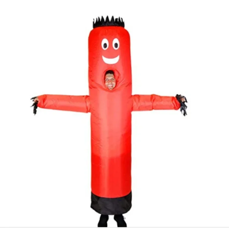 Air Dancers Inflatable Tube Man Cosplay Costume Wacky Waving Inflatable Tube Guy Blow Up Halloween Costumes Adult Size