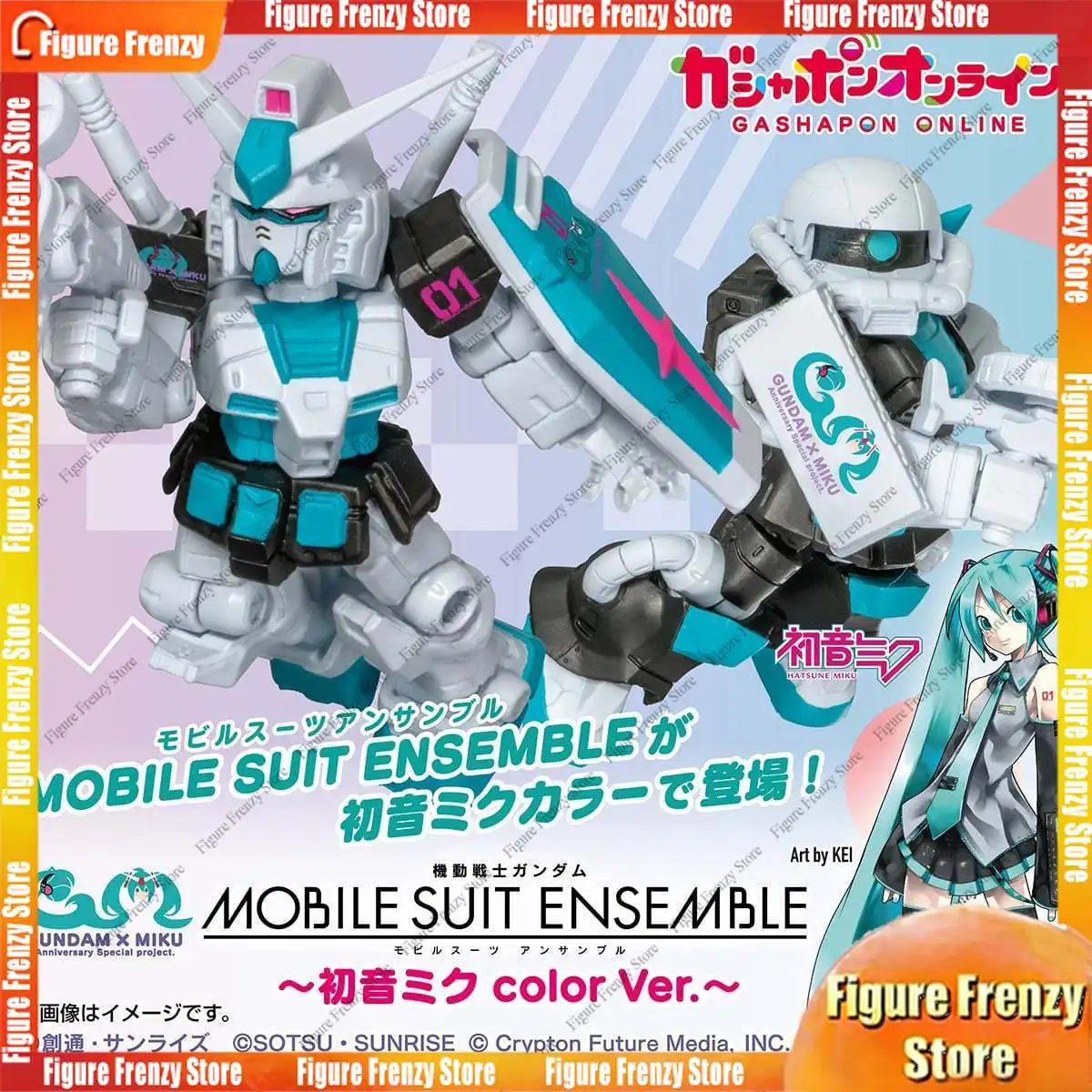 

Распродажа! В наличии: Оригинальный набор для сборки Gundam Mol Kit Zaku RX-78 Hatsune Miku Color Ver Gashapon. Коллекционная аниме-фигурка Mol To.