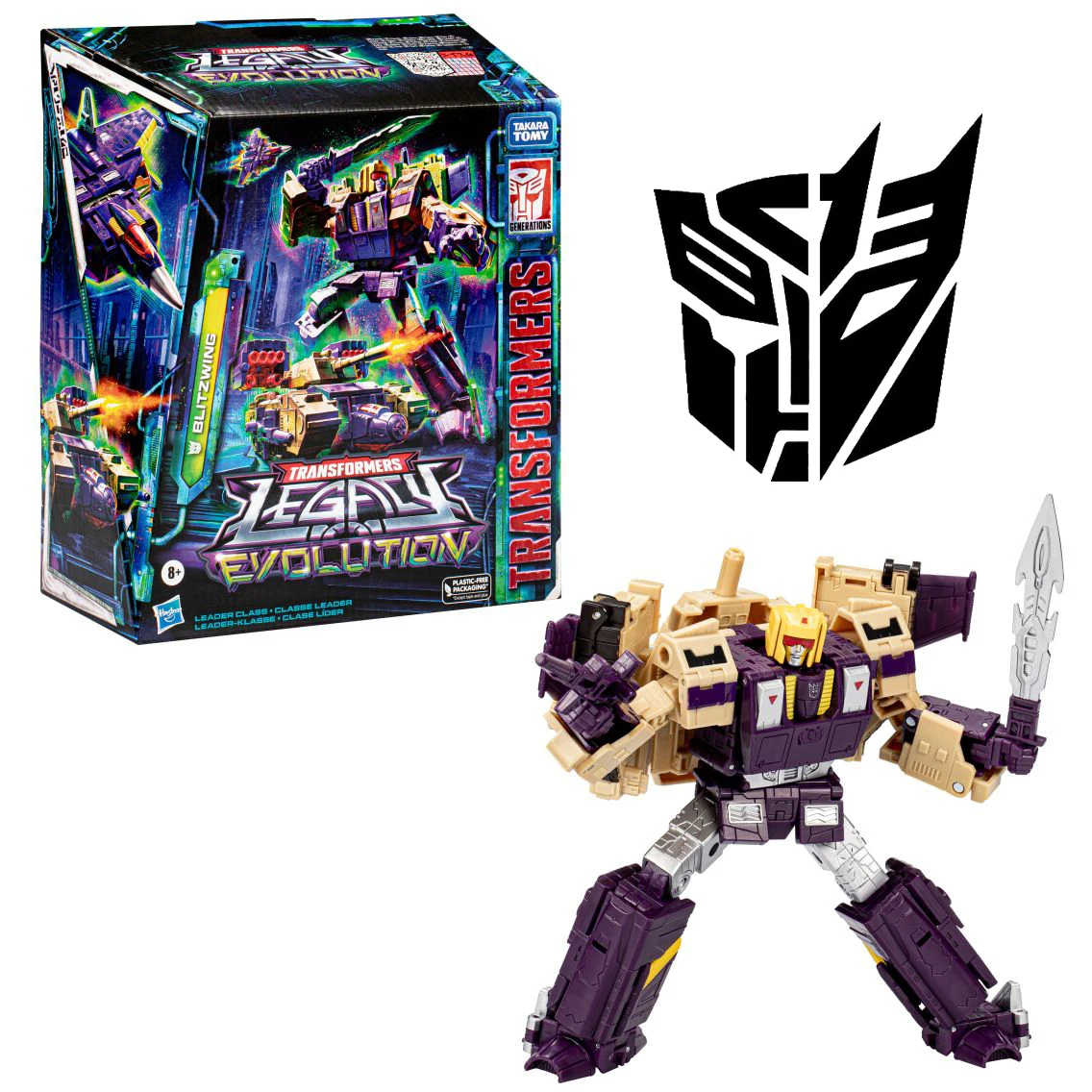 Hasbro Transformers Legacy: Evolution Blitzwing 모델 장난감, 애니메이션 선물, 액션 피규어 수집, 무료 배송, 새로운 주식