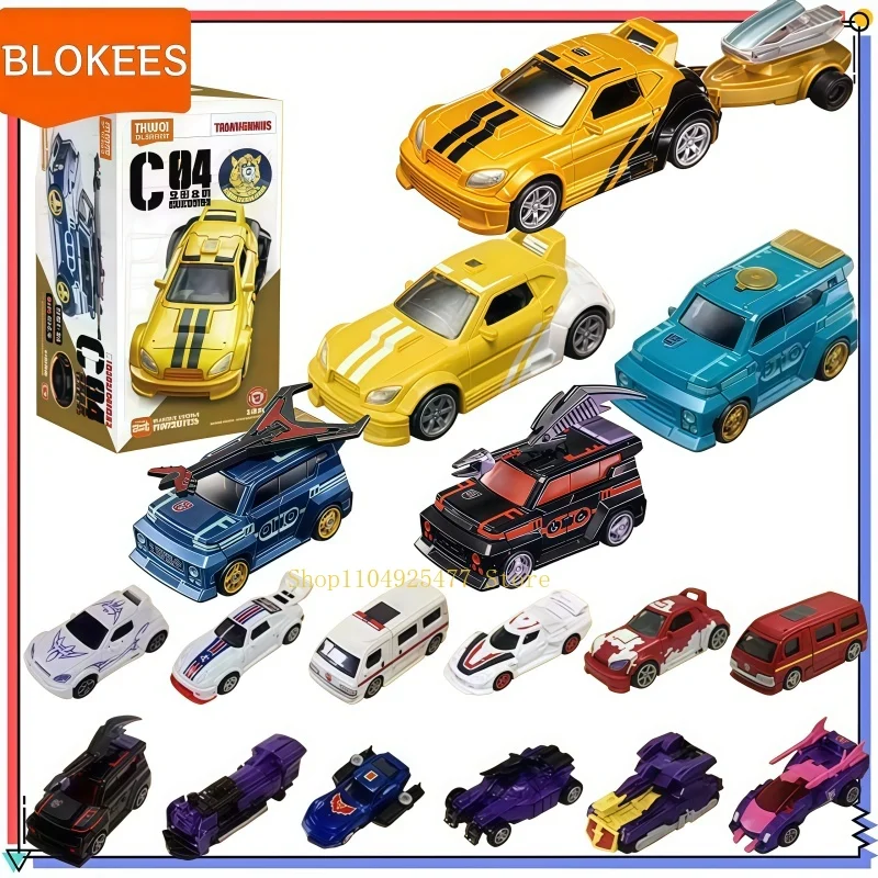 New Blokees Wheels Transformers Blind Box C04 Hot 1:64 Springer Lockdown Action Figures Assembled Car Collectible Toy Gift
