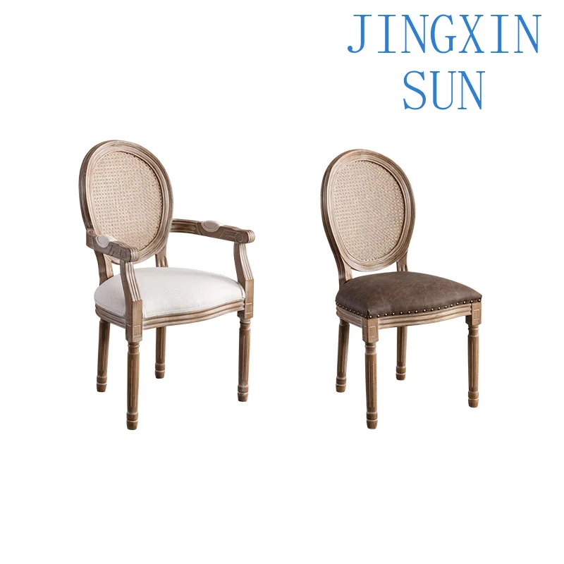 Table and chair café hotel dining chair desk, armchair rattan chair dining table