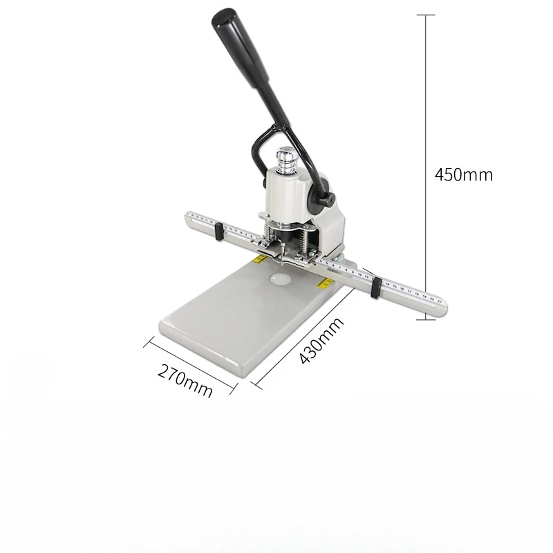 Manual Metal 1 Hole Puncher For Paper Leather PVC Fabric-Home & Office Use