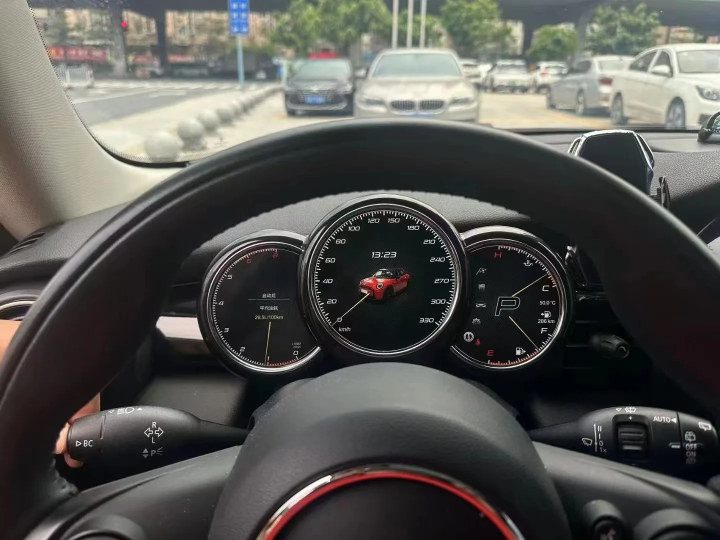 Kluster Digital Kokpit Virtual untuk Mini Cooper 2014-2023 Layar LCD Instrumen Mobil Multimedia Dashboard Speedometer