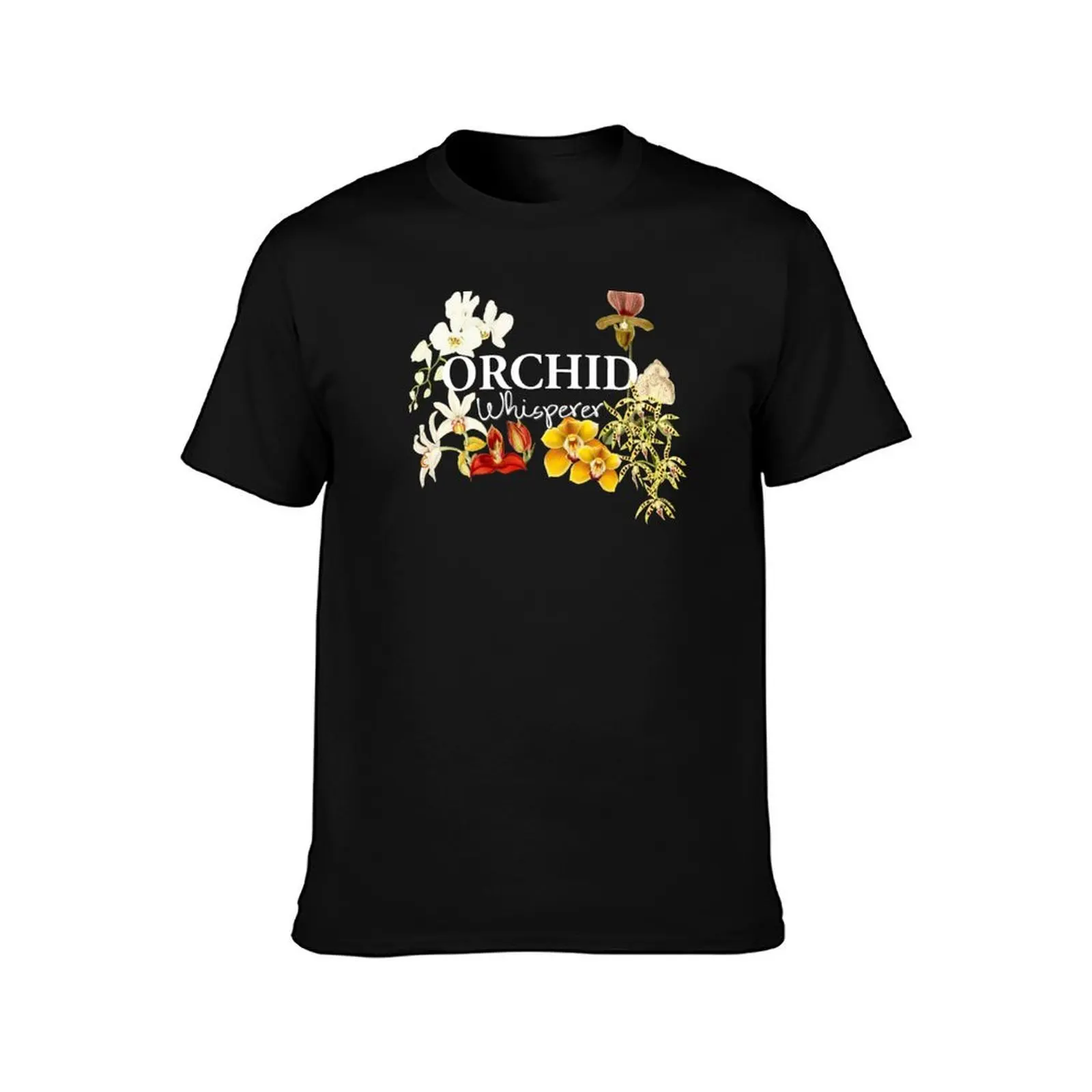Orchid Whisperer I Love Orchids Orchid Gift Orchid Flowers T-Shirt Trendy Casual Short Sleeve Shirt T-Shirt