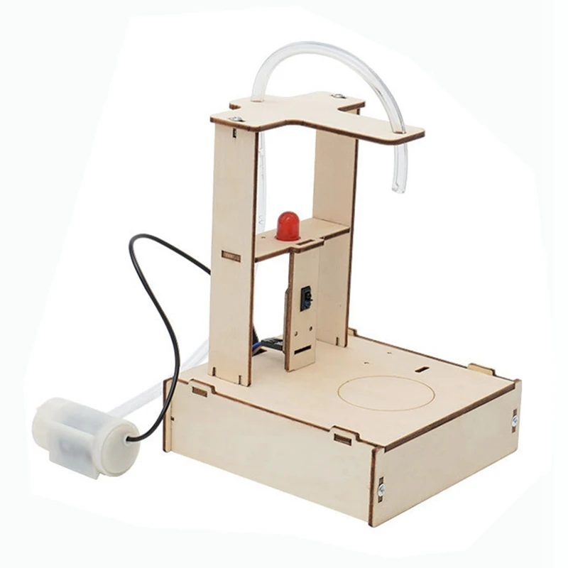 Top-DIY Infrared Sensor Water Dispenser Model Science Experimental Tool Kit For Learning Wooden Puzzle Games