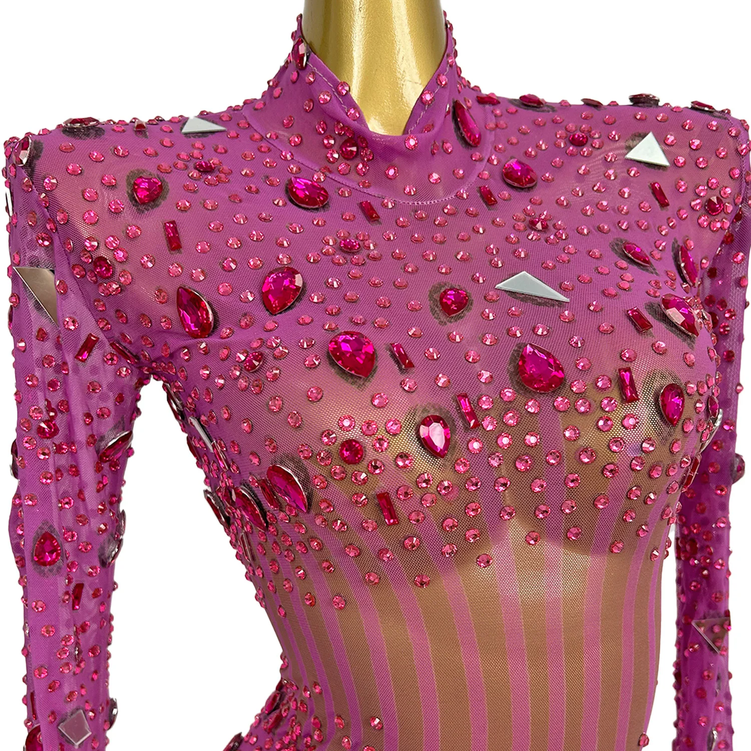 فستان فيستدو دي فييستا شبكي شفاف من خلال الترتر الماسي للولائم المسائية الطويلة حورية البحر فستان العشاء للنساء للحفلات الراقصة فستان البوق