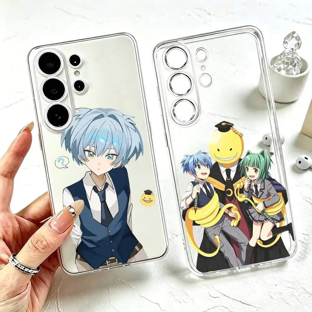 A-Assassination Classroom Nagisa  Phone Case Transparent Silicone Soft For Samsung S25,S24,S21,S22,S23,S30,Ultra,S20,Plus,Fe