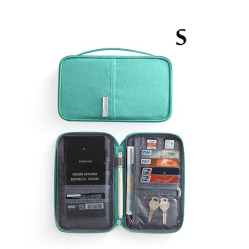 Vrouwen multifunctionele waterdichte reispaspoorthouder beschermhoes roze tassen familiedocument organisator reisaccessoires tas