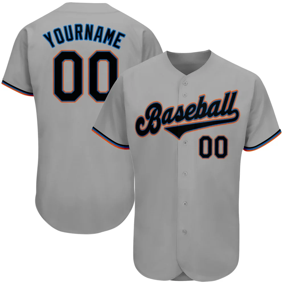 Maglia da Baseball personalizzata cucita nome/numeri della squadra crea le tue camicie morbide e traspiranti con scollo a v per uomini/bambini gioco