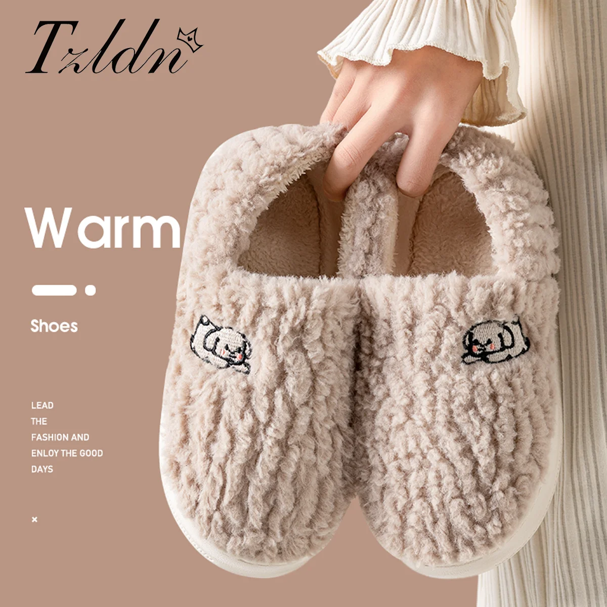 Cotton Slippers for Women Suitable for Home Use Indoor Anti Slip Confinement Shoes Thick Soled Warm for Couples Men Slippers