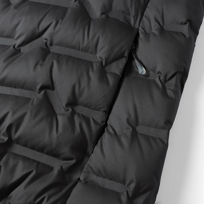 LNGXO Winter Warm Down Jacket Men Hiking Camping Climbing Trekking Graphene Lining Coat Duck Down Lightweight Padding Jackets