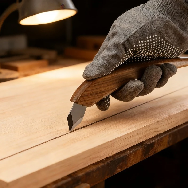 

Woodworking Engraving Knife Mark Scraper Curved Handle Engraving Knife Scriber Model Marking DIY Tool Hand Sharp Pen Knife