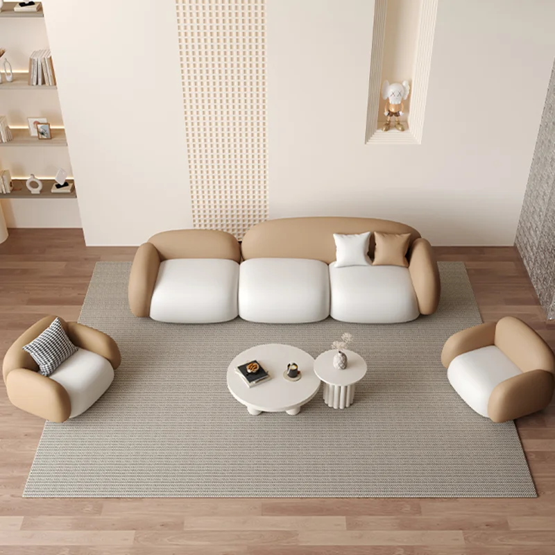 Modern Cream Style Tofu Sofa N - Office Furniture Store recension och pris