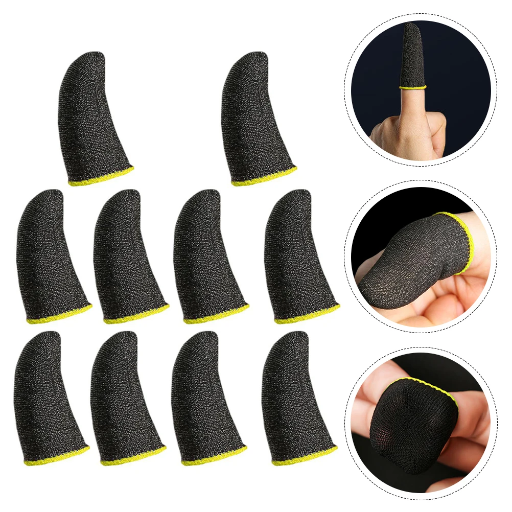 

10Pcs Anti-Sweat Game Thumb Cover Lightweight Breathable for Long-Lasting Dryness Game Finger Sleeve Gaming Finger Cover