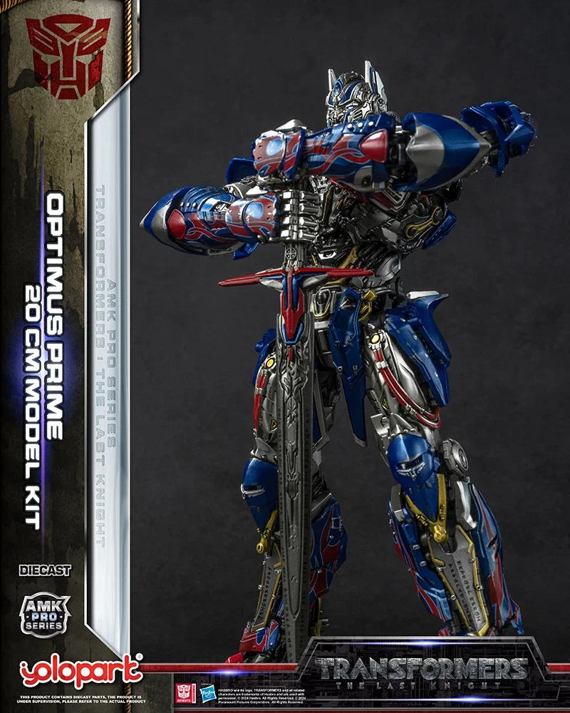 W magazynie Transformers The Last Knight Yolopark Optimus Prime AMK PRO 20CM zestaw do montażu modeli figurek