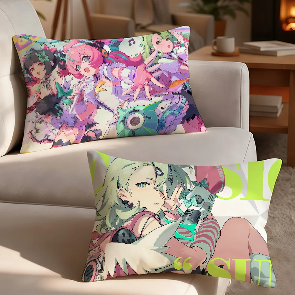 Angels of Delusion ZZZ Cute cushion cover Breathable Washable Decor Concealed Zipper Sofa Bed Office Lumbar Home Decoration