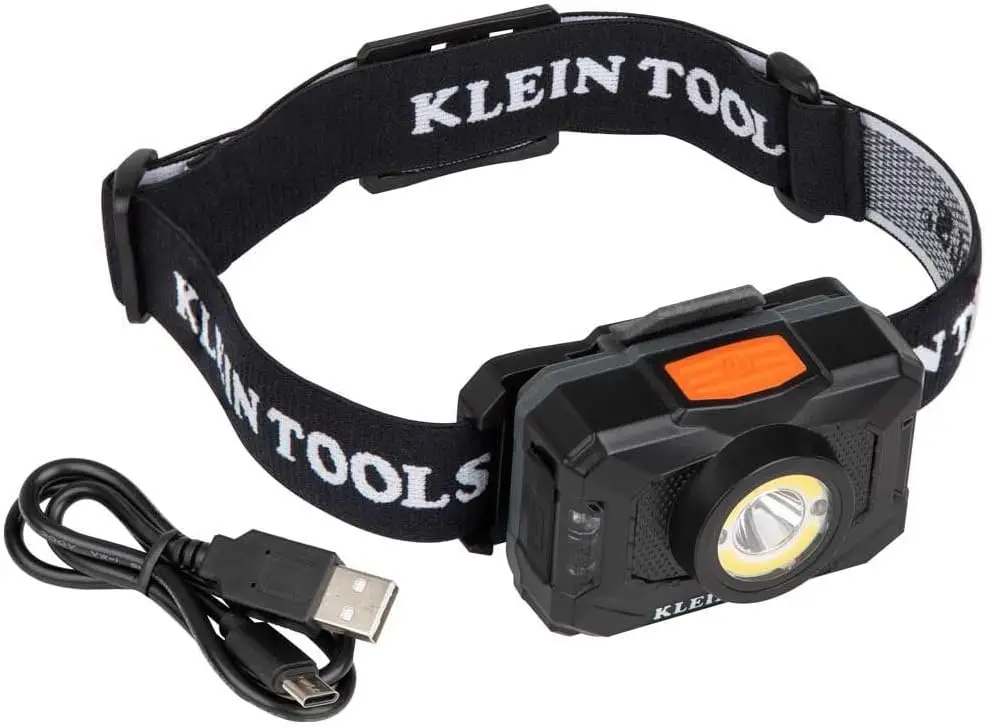 

Rechargeable LED Headlamp with 800 Lumens, Spotlight & Floodlight Modes, Red LEDs, USB Cable for Camping and Running