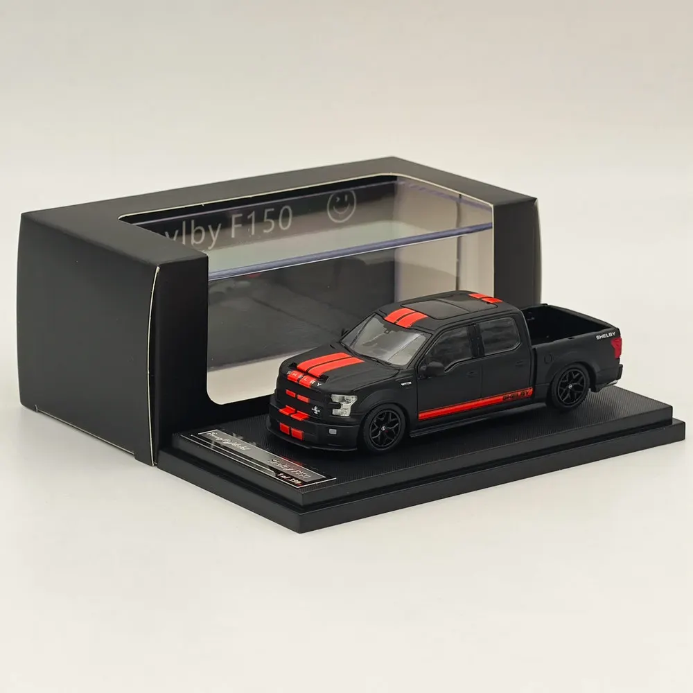 

1:64 Funny Model For Black SHELBY F150 Shelby Super Pickup Diecast Models Car Limited Collection Auto Toys Gift