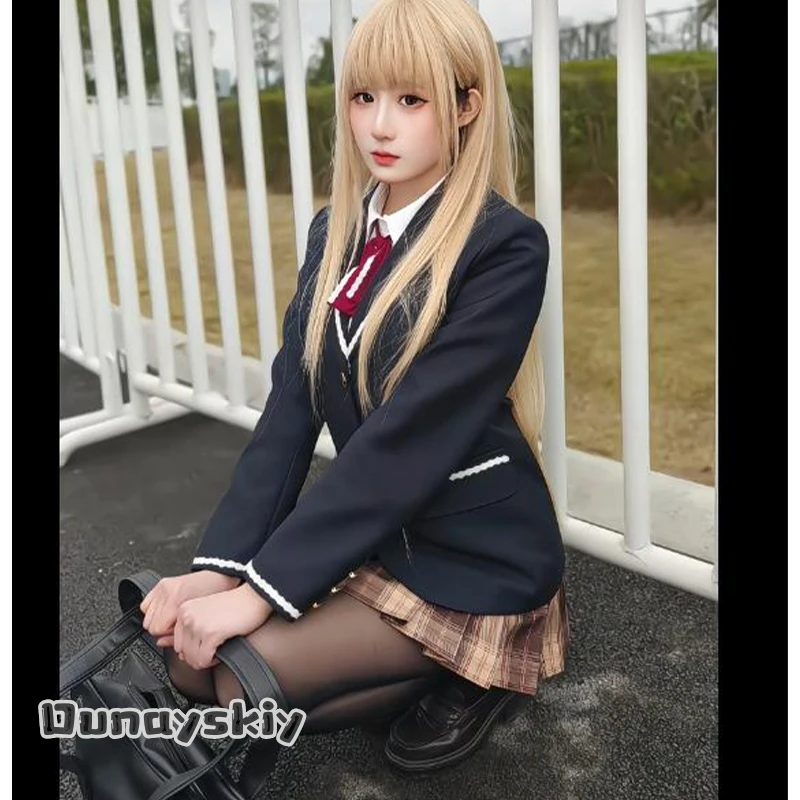 

Hemera*The Angel Next Door Spoils Me Rotten Shiina Mahiru School Uniform Cosplay Puff Sleeves Bow Ribbons Layered Skirt Anime