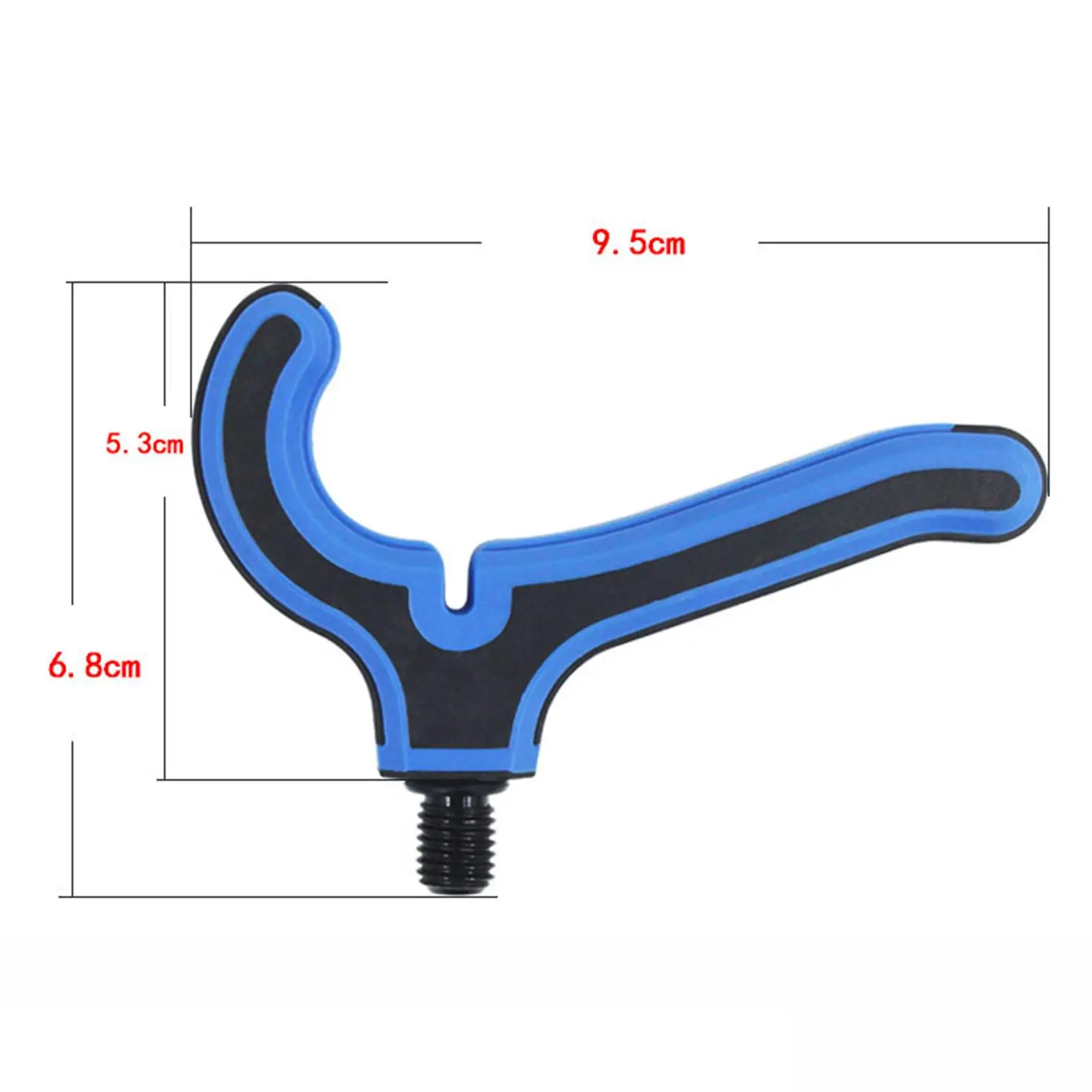 Portable Rod Butt Rest Fishing Grip Head Flat Clamp Support for Feeder Carp Pole and Sea Rod Stand