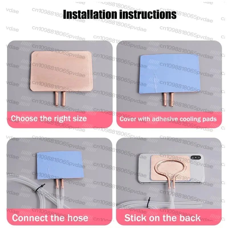Cooling Heat Dissipation Copper Plate DIY Water-Cooled Sheets for Laptops Mobile Phones Tablets CPUs Graphics Cards Cooled Down