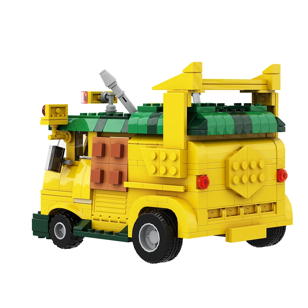 Moc Turtle Sewer and Van Party Wagon Building Blocks Movies Ninjia-ded Animation Model Toys Bricks Sets of Gift for Kids Adult