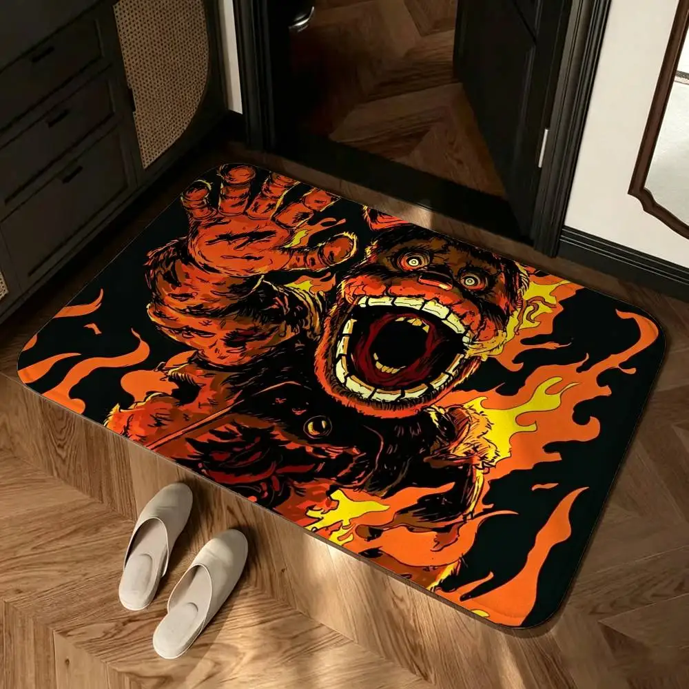 F-Five-Nights-At-Freddys F-Fnaf Shower Room Absorbent Small Floor Mat Soft Comfortable Decorative Foot Mat