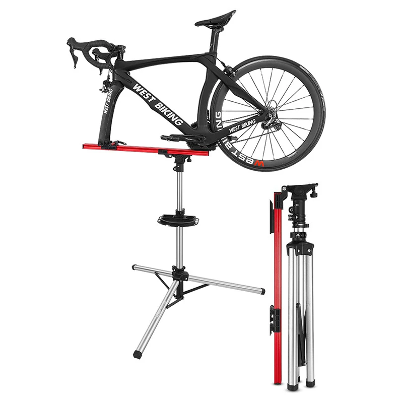 1PC Professional Mechanic Bike Repair Stand MTB Road Bicycle Maintenance Workstand Foldable Adjustable Wash Bike Rack