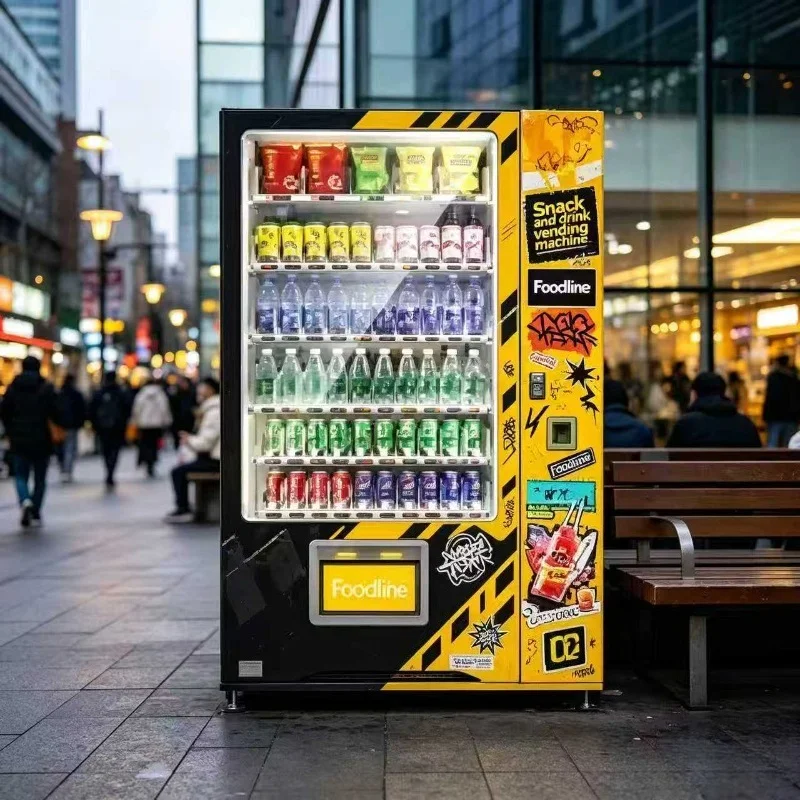 Foodline Automatic Snack Drink Vending Machine Cooling Function Combo Vending Machine for Hotel Lobby